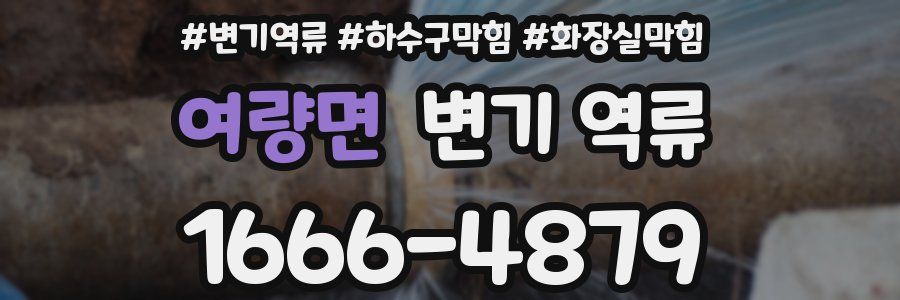 여량면 변기 역류