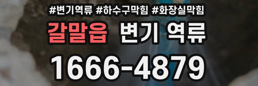 갈말읍 변기 역류