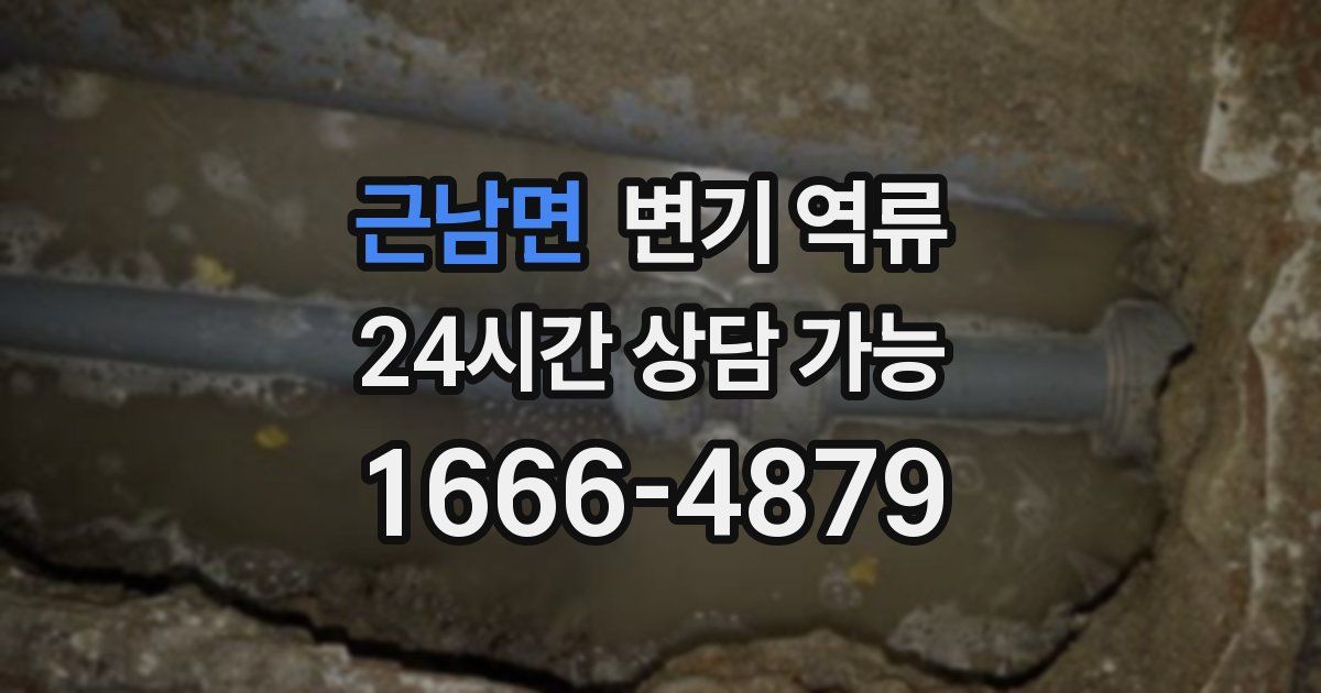 근남면 변기 역류