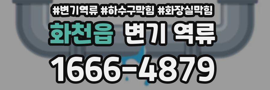 화천읍 변기 역류