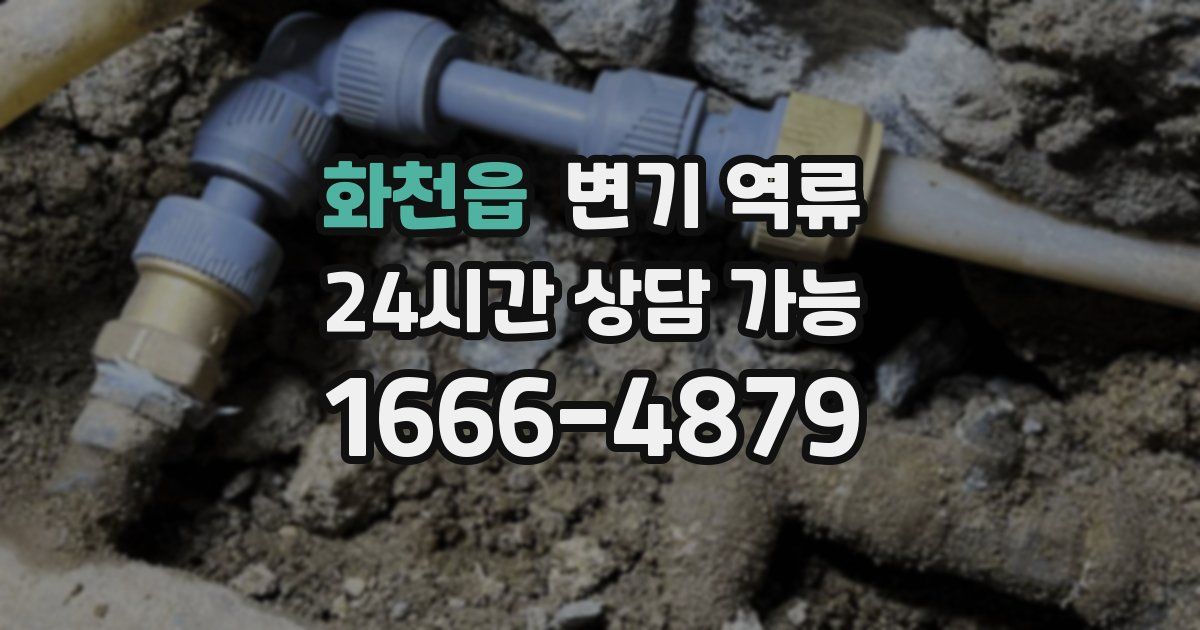 화천읍 변기 역류