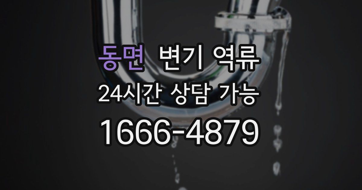 동면 변기 역류