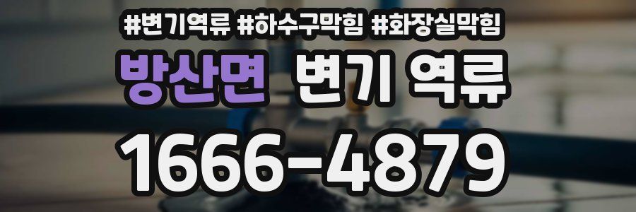 방산면 변기 역류