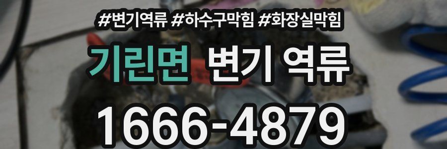 기린면 변기 역류