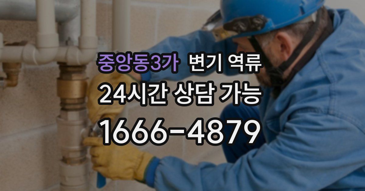 중앙동3가 변기 역류