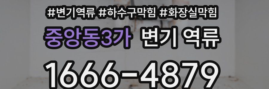 중앙동3가 변기 역류