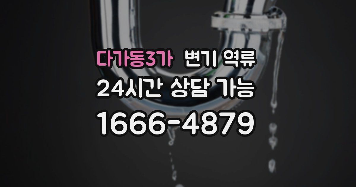 다가동3가 변기 역류