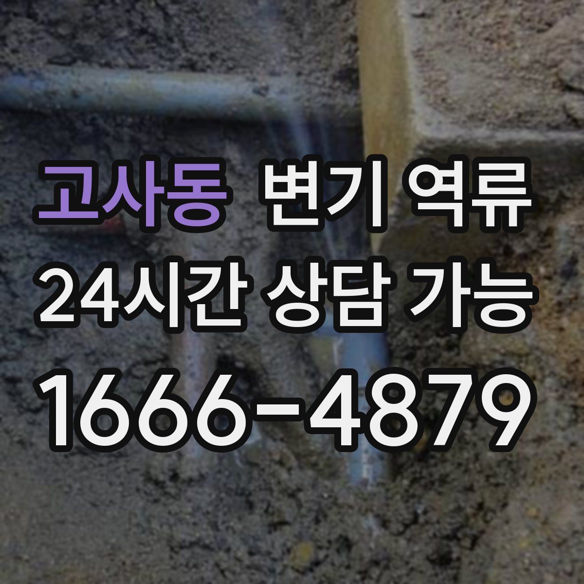 고사동 변기 역류