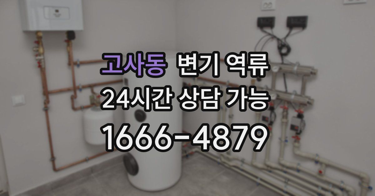 고사동 변기 역류