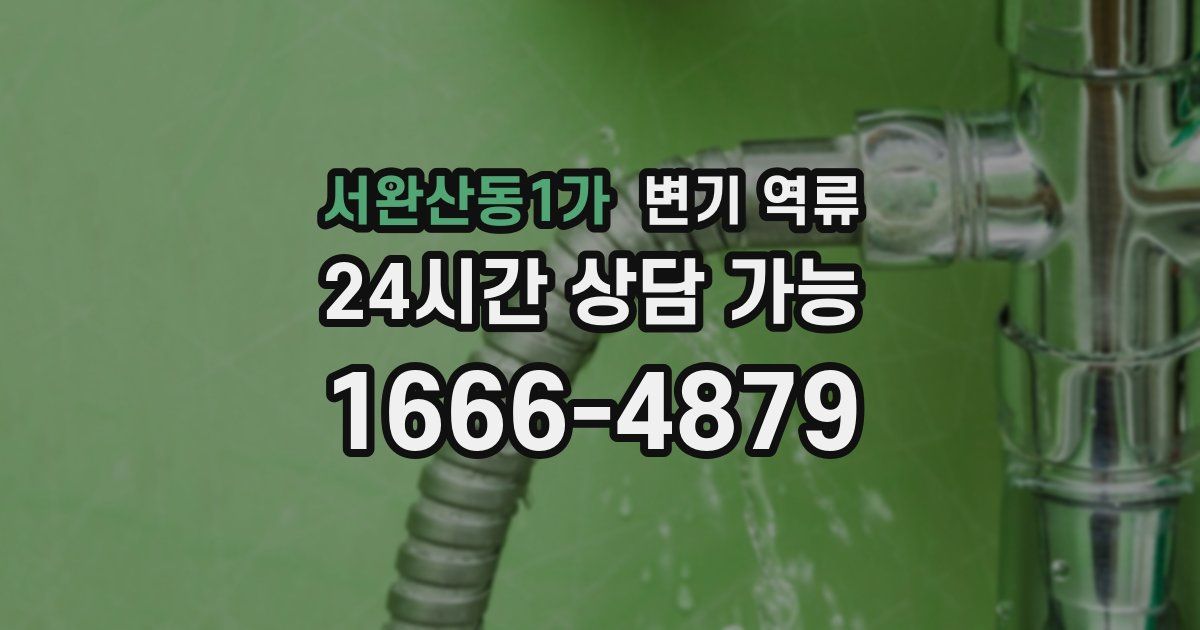 서완산동1가 변기 역류