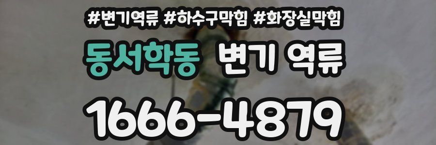 동서학동 변기 역류