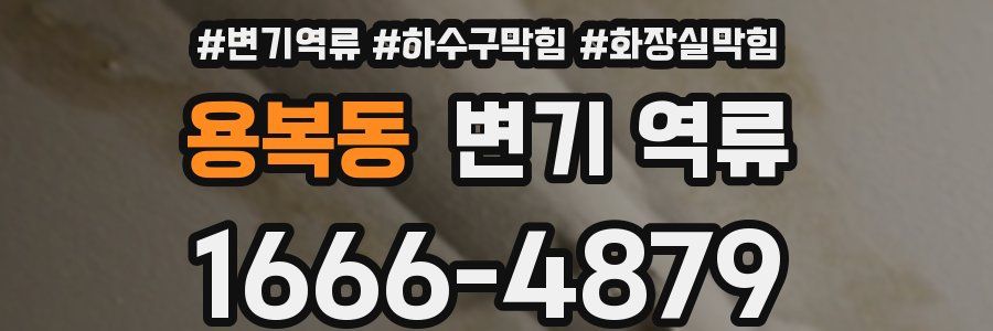 용복동 변기 역류