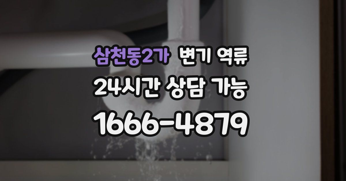 삼천동2가 변기 역류