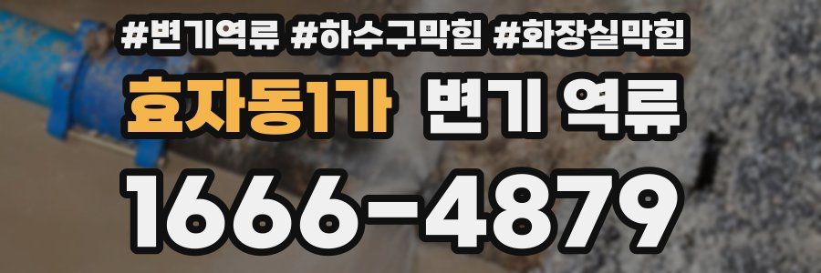 효자동1가 변기 역류