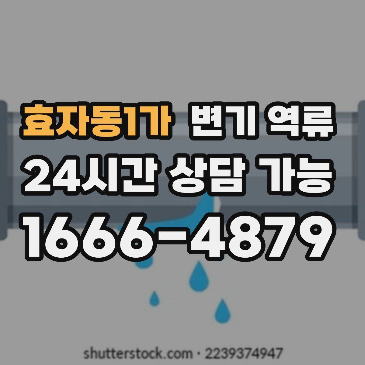 효자동1가 변기 역류