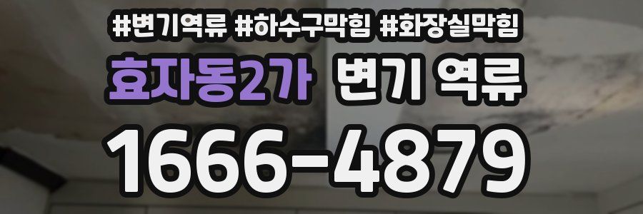 효자동2가 변기 역류