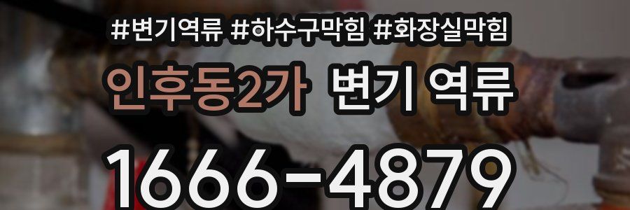 인후동2가 변기 역류
