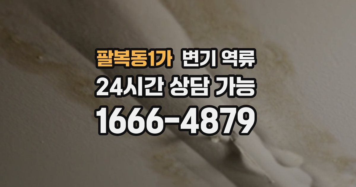 팔복동1가 변기 역류