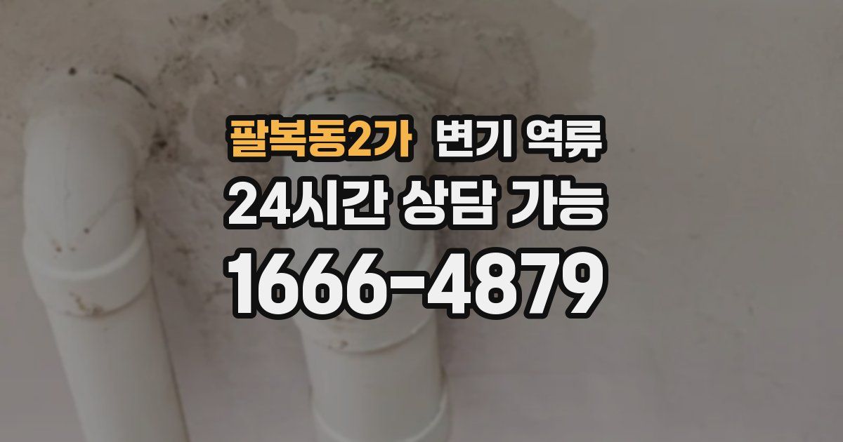 팔복동2가 변기 역류