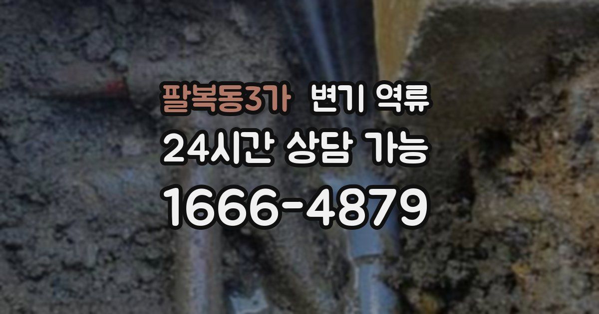 팔복동3가 변기 역류