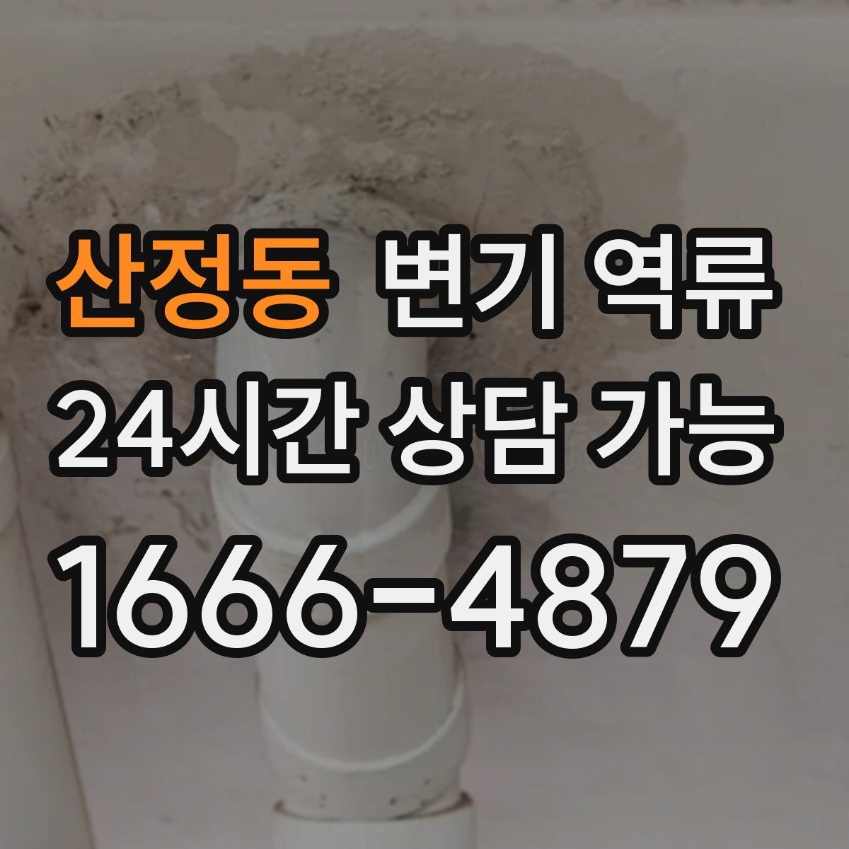 산정동 변기 역류