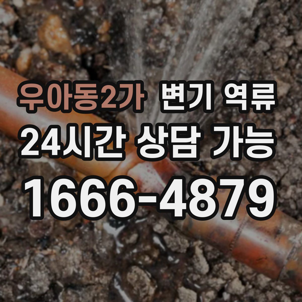 우아동2가 변기 역류