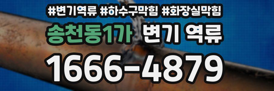 송천동1가 변기 역류