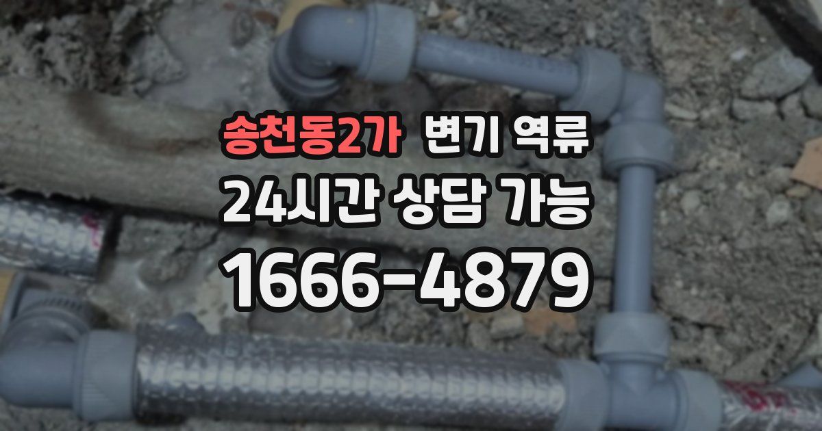 송천동2가 변기 역류