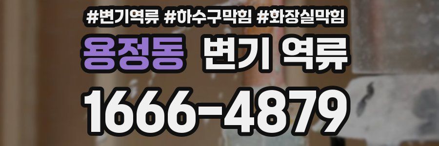 용정동 변기 역류