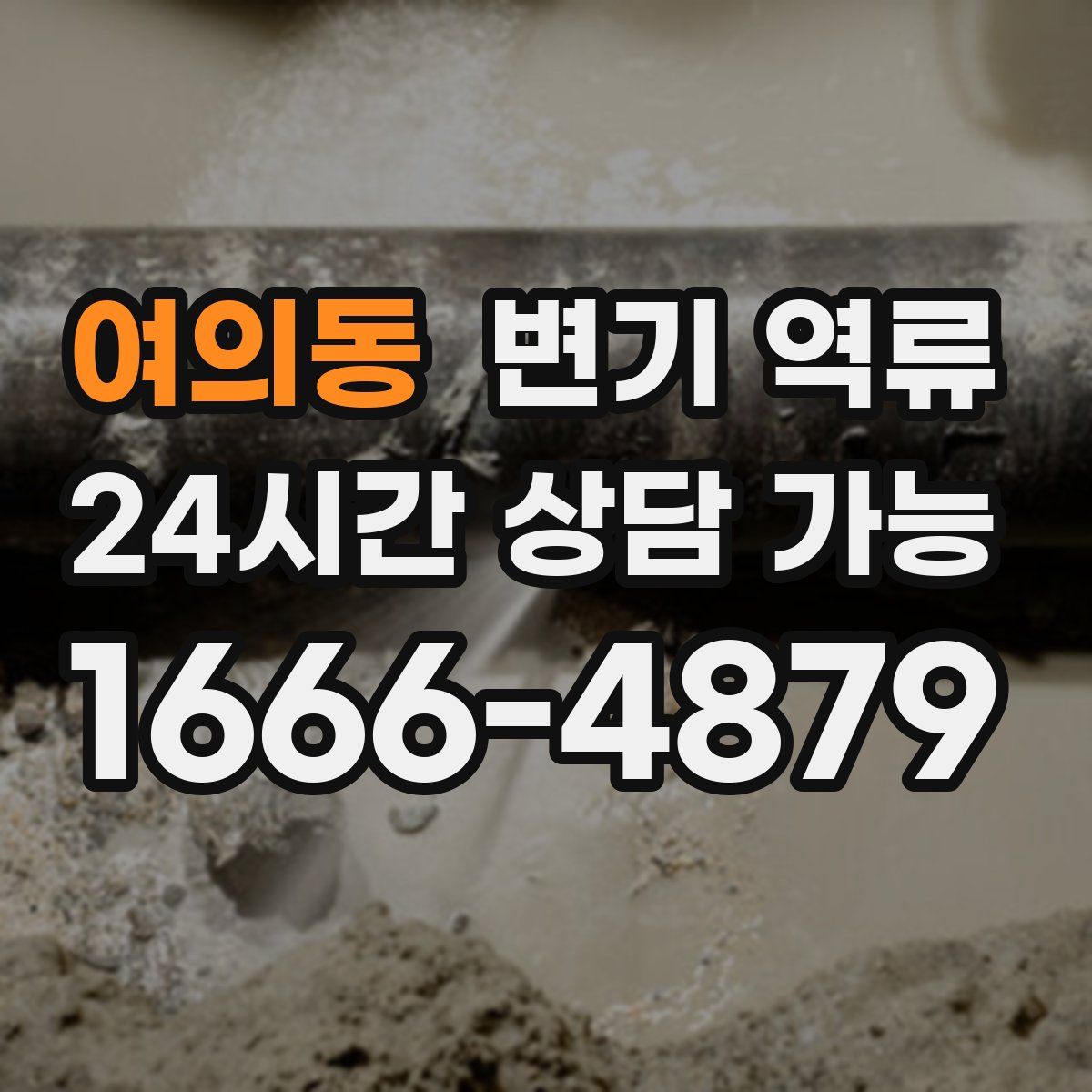 여의동 변기 역류