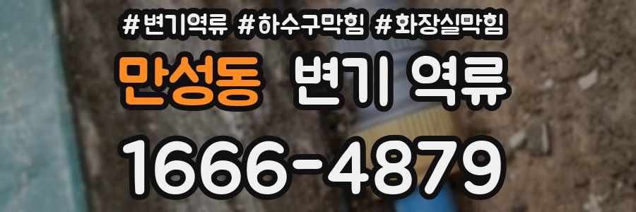 만성동 변기 역류