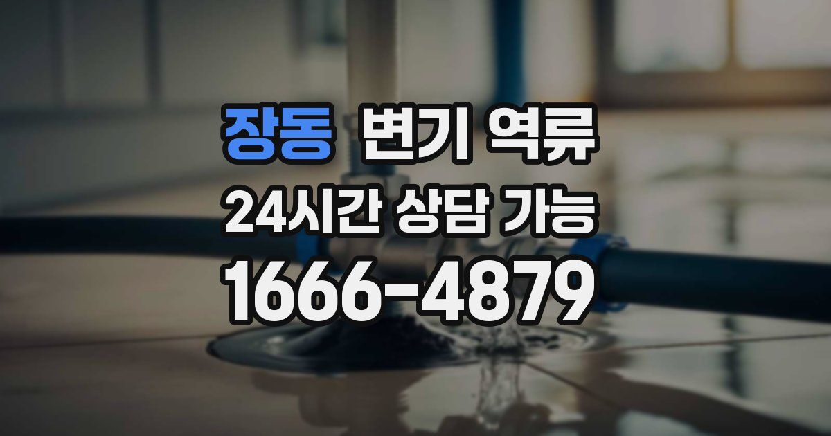 장동 변기 역류