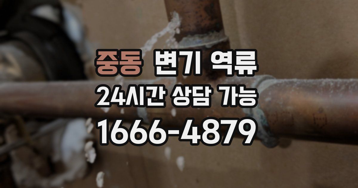 중동 변기 역류