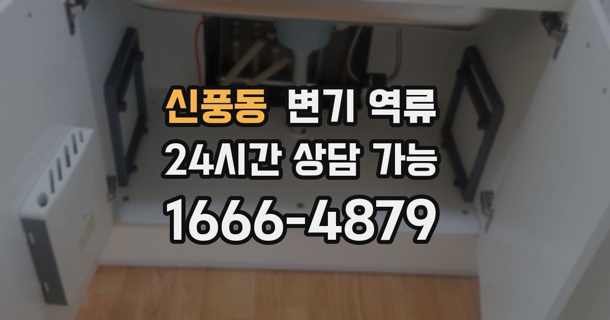 신풍동 변기 역류