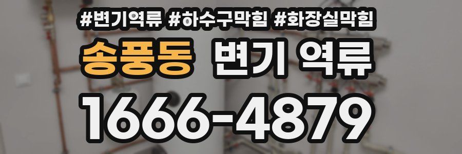 송풍동 변기 역류