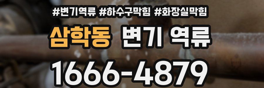 삼학동 변기 역류