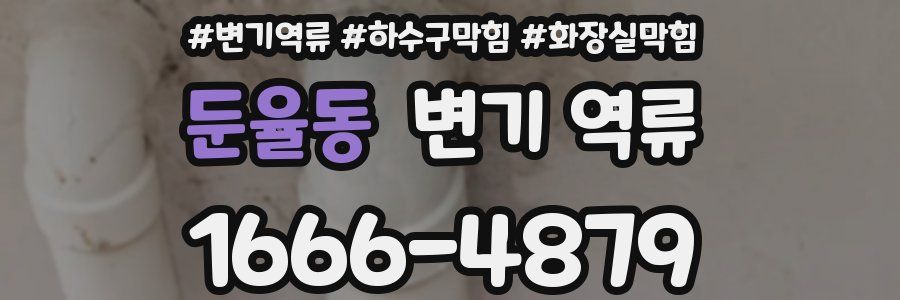 둔율동 변기 역류