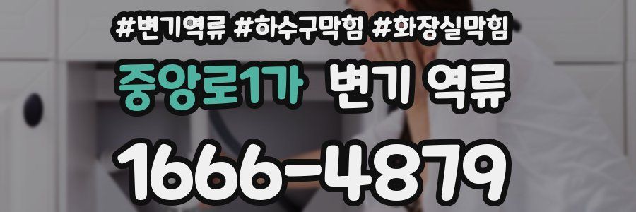 중앙로1가 변기 역류