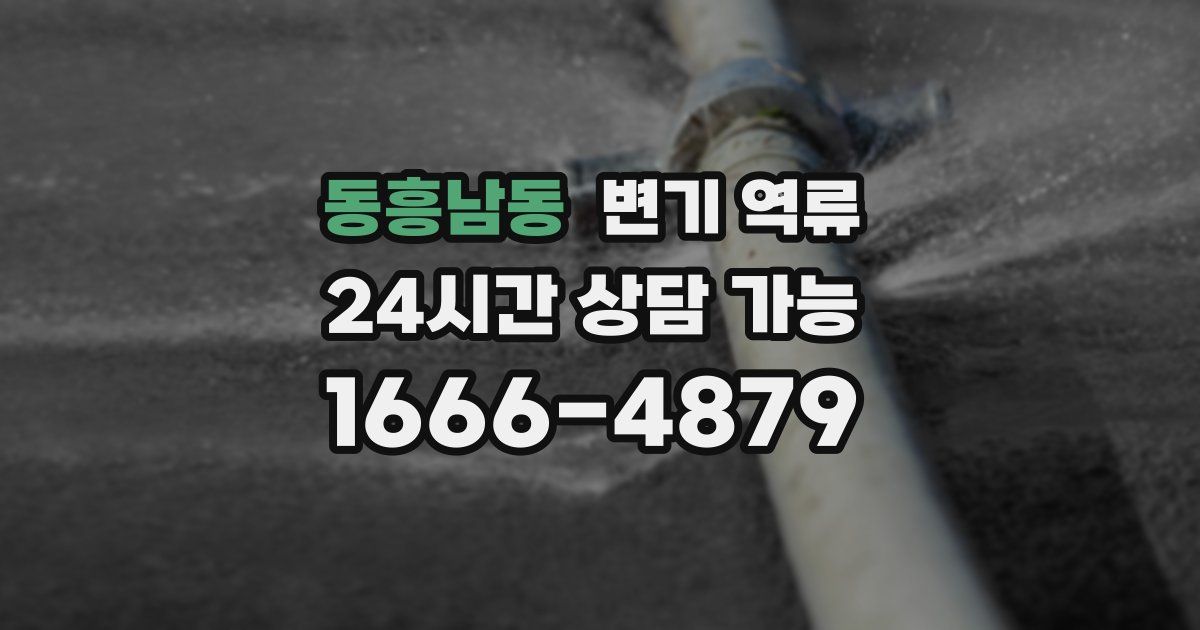 동흥남동 변기 역류