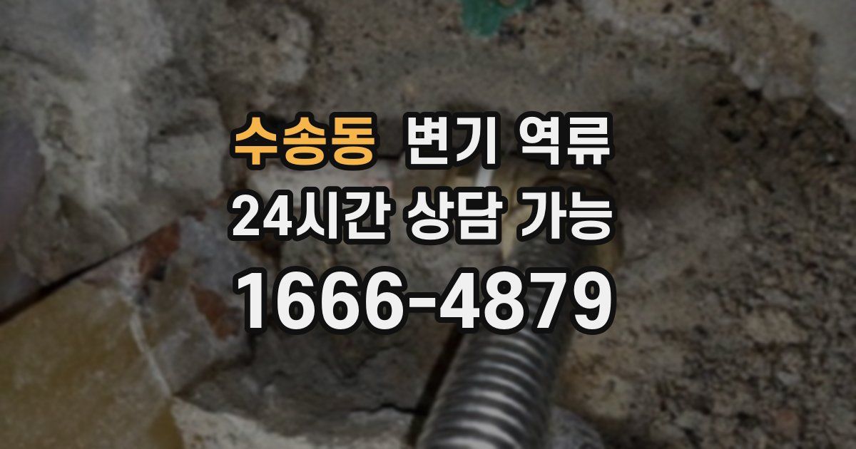 수송동 변기 역류