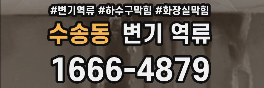 수송동 변기 역류