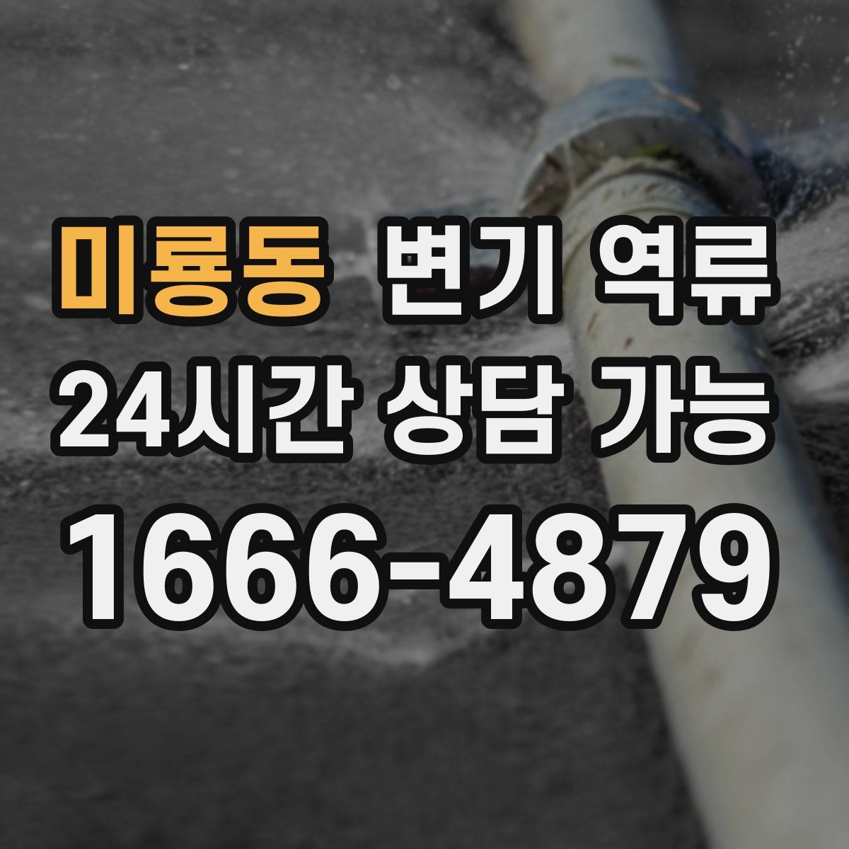 미룡동 변기 역류