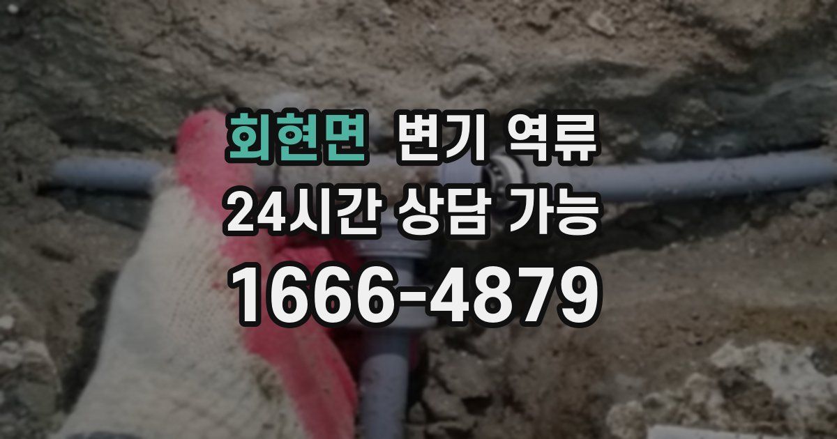 회현면 변기 역류