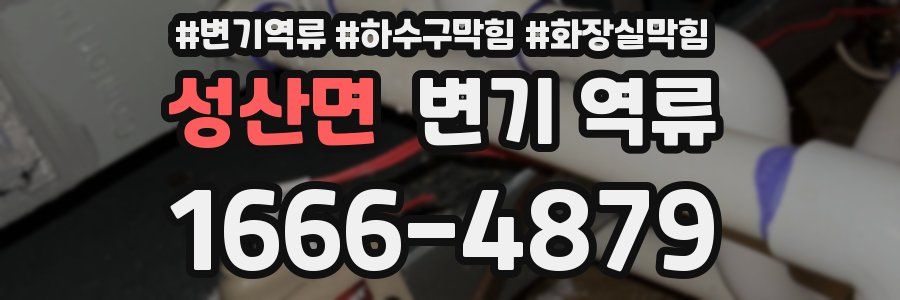 성산면 변기 역류