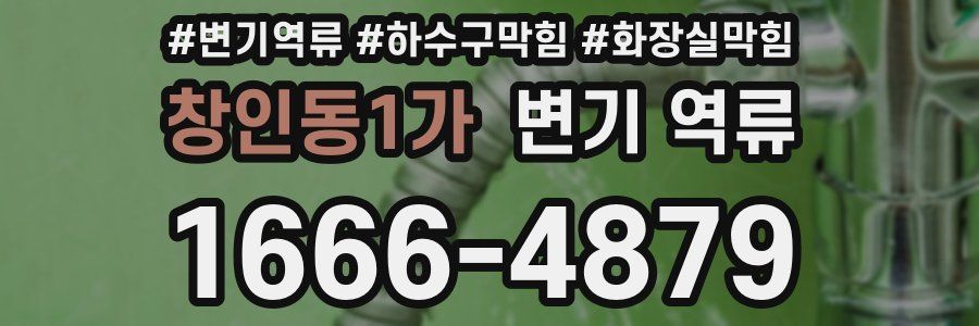 창인동1가 변기 역류