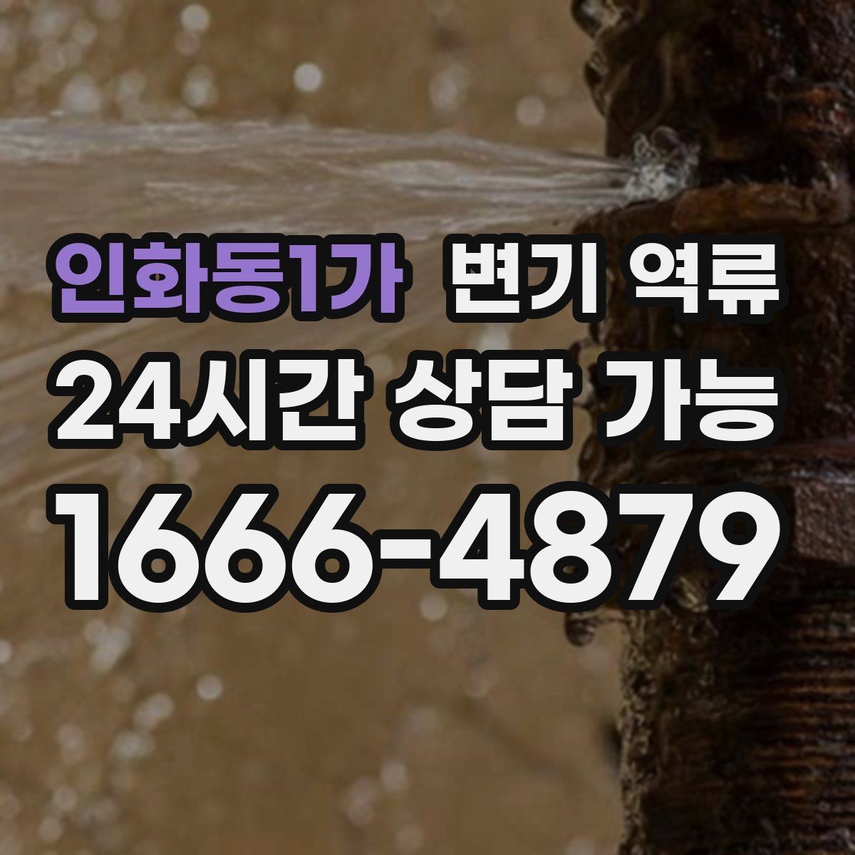 인화동1가 변기 역류 변기 교체 후에도 역류가 생기면 의심할 것
