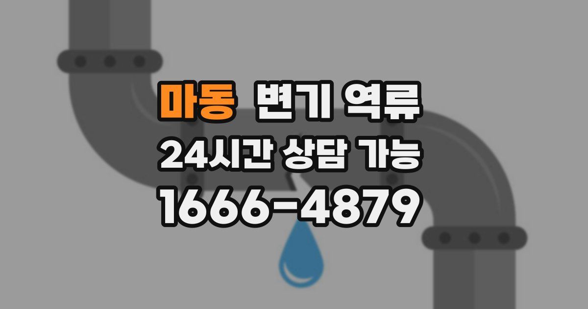 마동 변기 역류