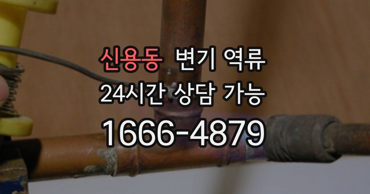 신용동 변기 역류