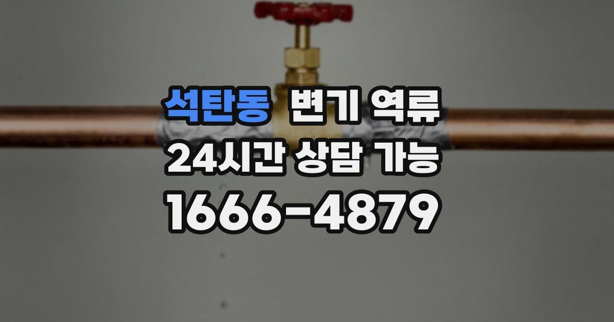 석탄동 변기 역류