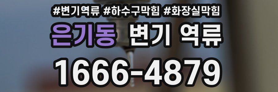 은기동 변기 역류